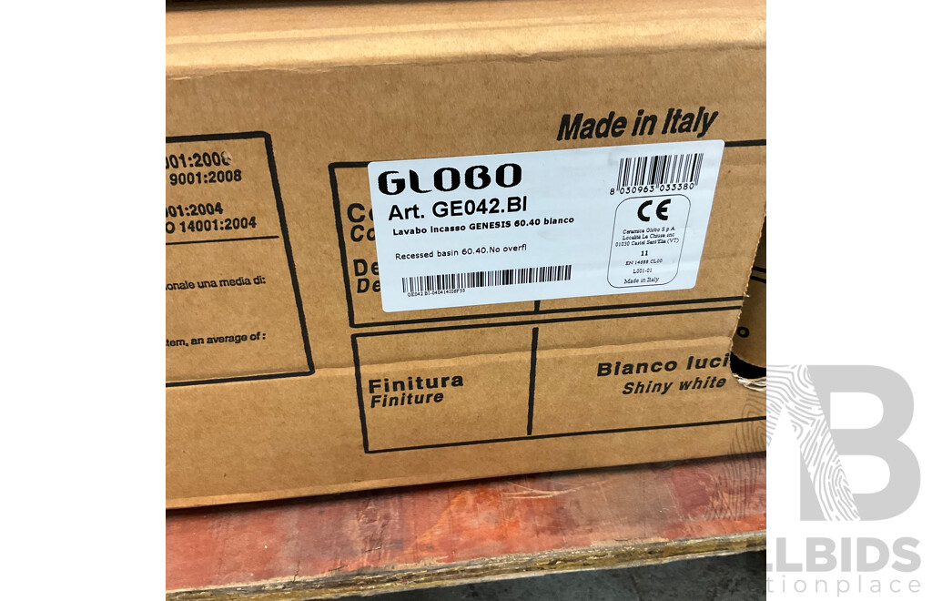 Assorted GLOBO Basin - LAT41.BI/SC011.BI/GE042.BI - Lot of 6