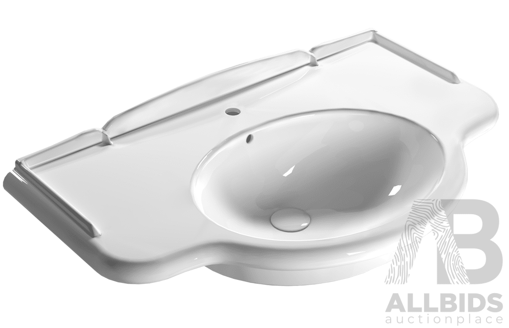 GLOBO PA056.BI Wash Basin Paestum 90x56cm
