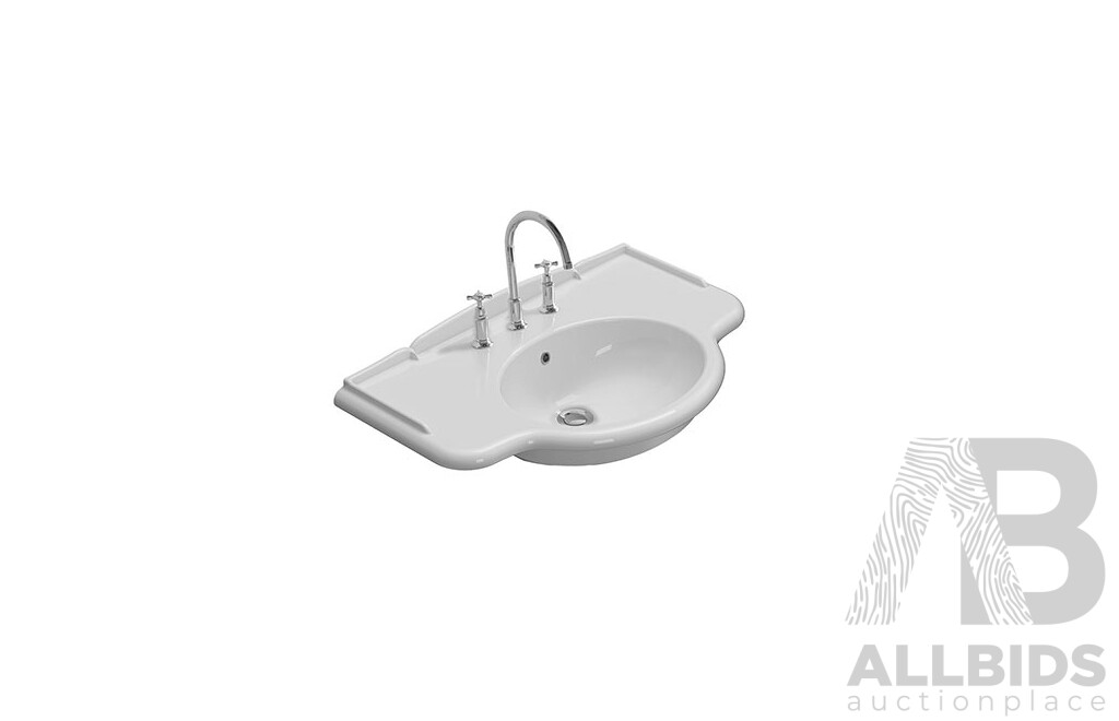 GLOBO PA056.BI Wash Basin Paestum 90x56cm