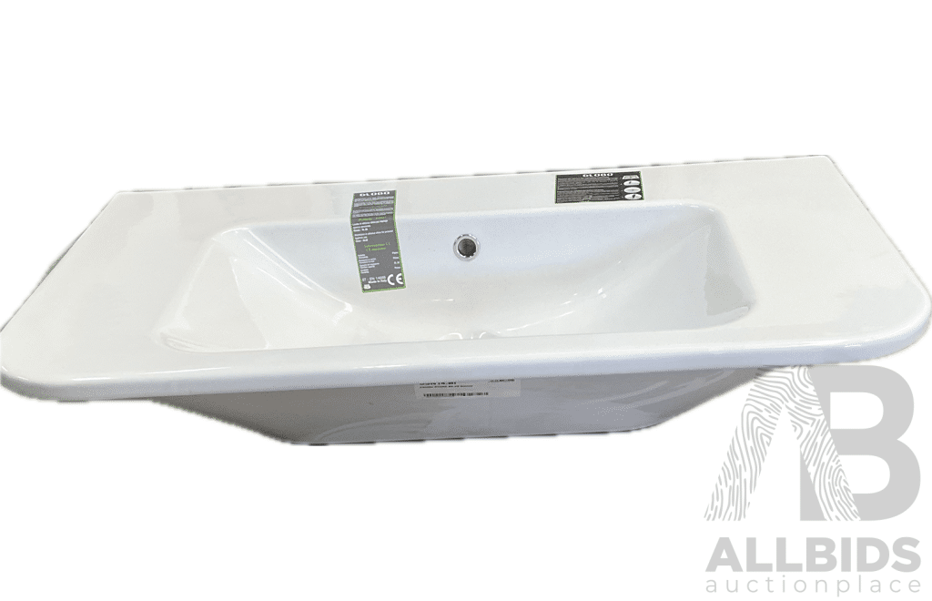 GLOBO SSN14.BI Stone Wash Basin 85x48cm