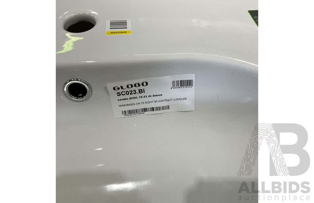 Assorted GLOBO Wash Basin - SC023.BI/SC022.BI/OL065.BI