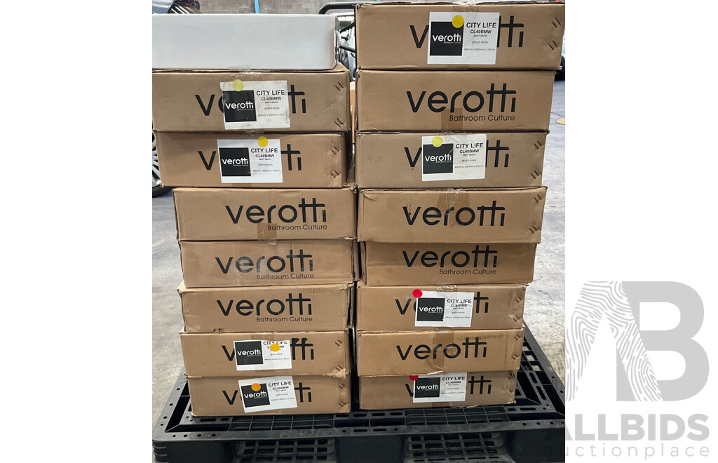 16 X VEROTTI City Life CL40BMW/CL40BMB Bench Basin