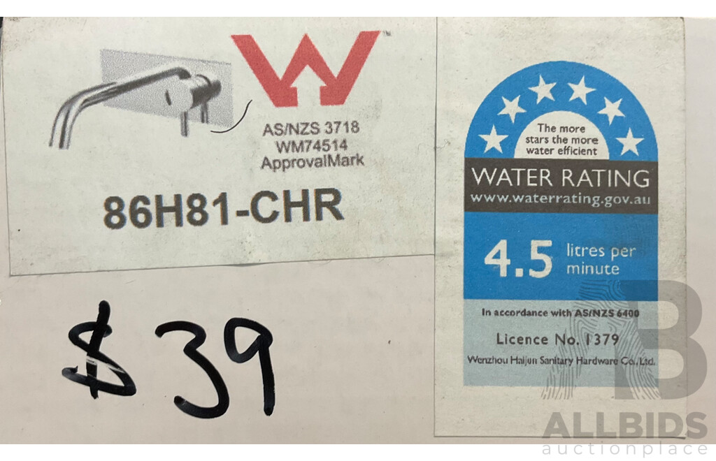 Assorted WaterMark Mixer & Pop Up Waste and Accessories