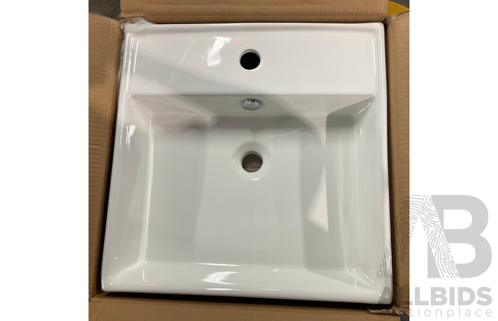 Pallet of WETDESIGN EV46S Evoq Semi Recessed Basin