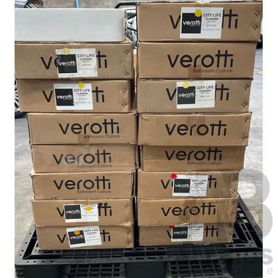 16 X VEROTTI City Life CL40BMW/CL40BMB Bench Basin