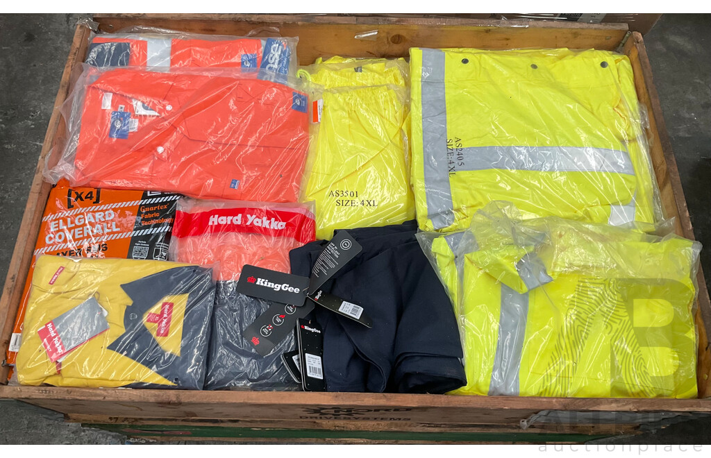 Pallet of Workwear - Hard Yakka, KingGee & WorkSense