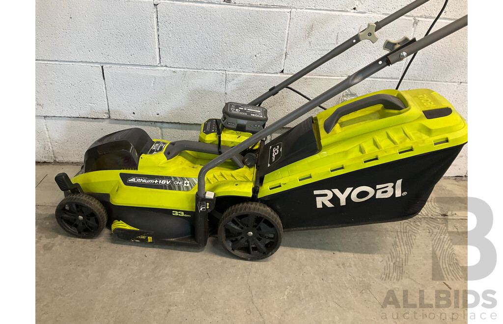 Ryobi 18V ONE+ 4.0Ah 33cm Cordless Lawn Mower