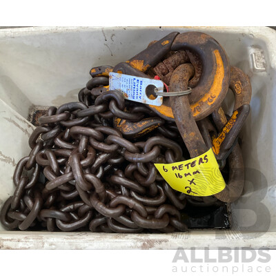 2x 6-Metre Heavy Duty Lifting Chains