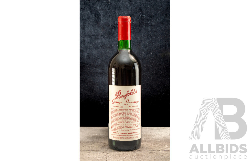 Penfolds Grange Hermitage Bin 94 Vintage 1986