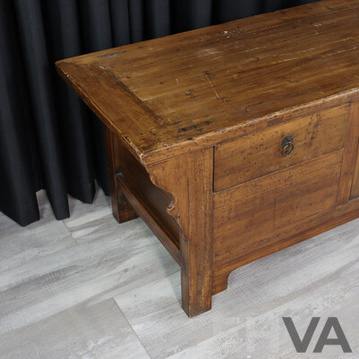 Chinese Walnut Alter Cabinet, Ex Humble House