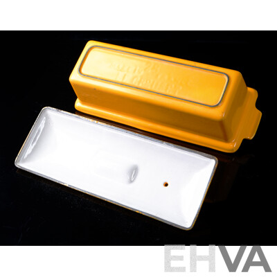 Vintage French Le Creuset Number 28 Enameled Cast Iron Terrine Mold