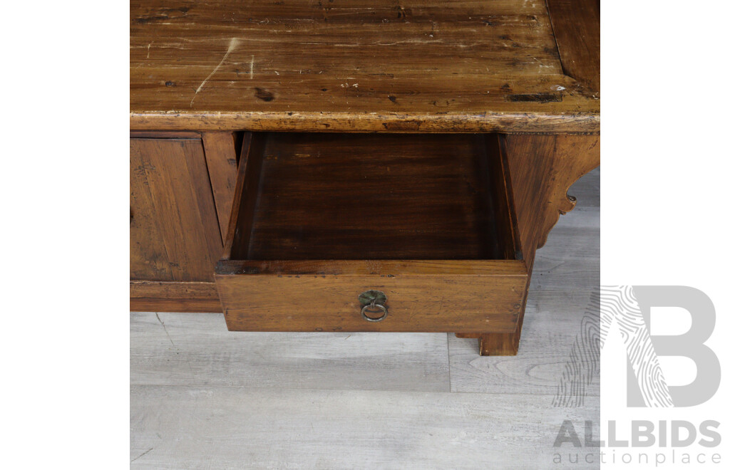 Chinese Walnut Alter Cabinet, Ex Humble House