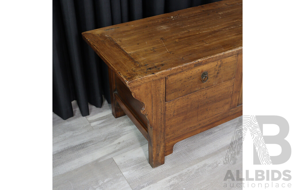 Chinese Walnut Alter Cabinet, Ex Humble House