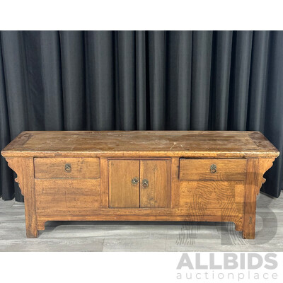 Chinese Walnut Alter Cabinet, Ex Humble House