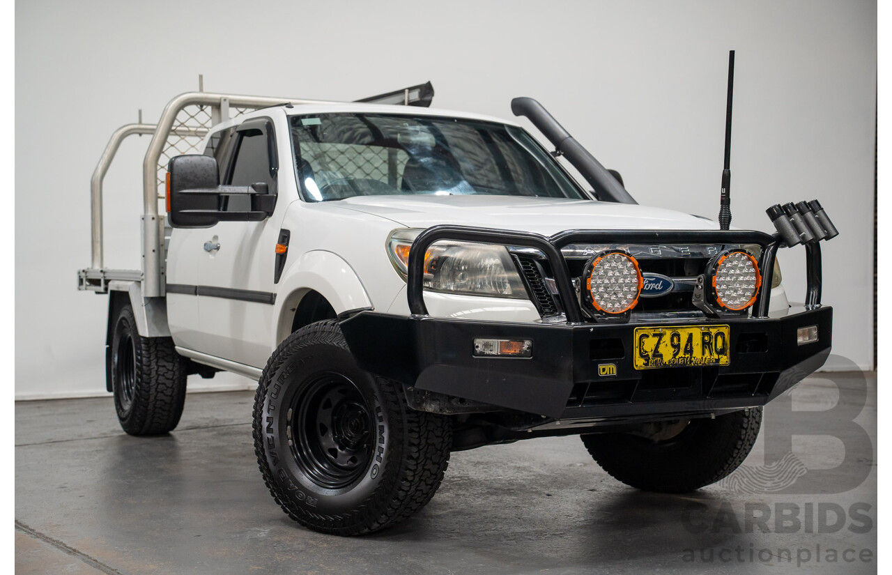 11/2009 Ford Ranger XLT (4x4) PK Super Cab P/Up White 3.0L