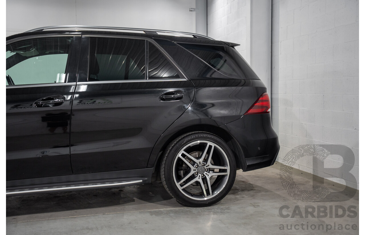 08/2016 Mercedes-Benz GLE 350d 4MATIC (AWD) 166 MY17 4D Wagon Obsidian Black Metallic Turbo Diesel V6 3.0L
