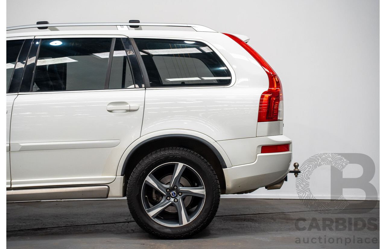 7/2014 Volvo XC90 D5 R-Design (AWD) MY14 4d Wagon White Turbo Diesel 2.4L -7 Seats