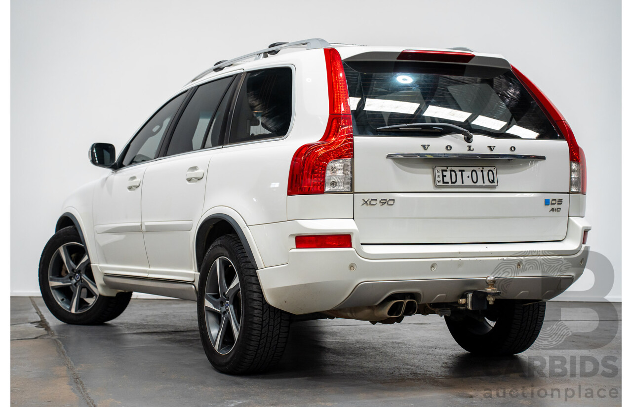 7/2014 Volvo XC90 D5 R-Design (AWD) MY14 4d Wagon White Turbo Diesel 2.4L -7 Seats