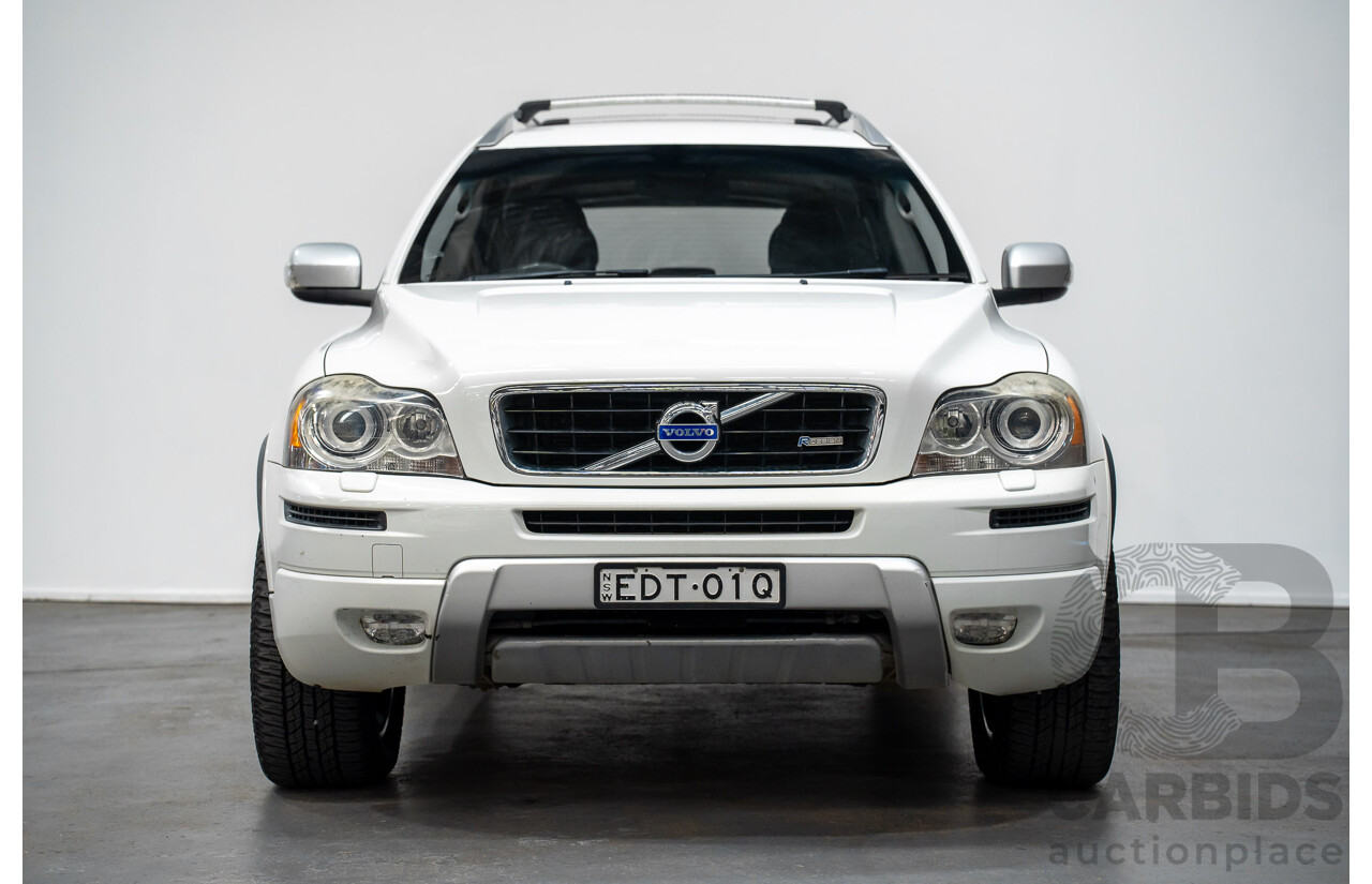 7/2014 Volvo XC90 D5 R-Design (AWD) MY14 4d Wagon White Turbo Diesel 2.4L -7 Seats