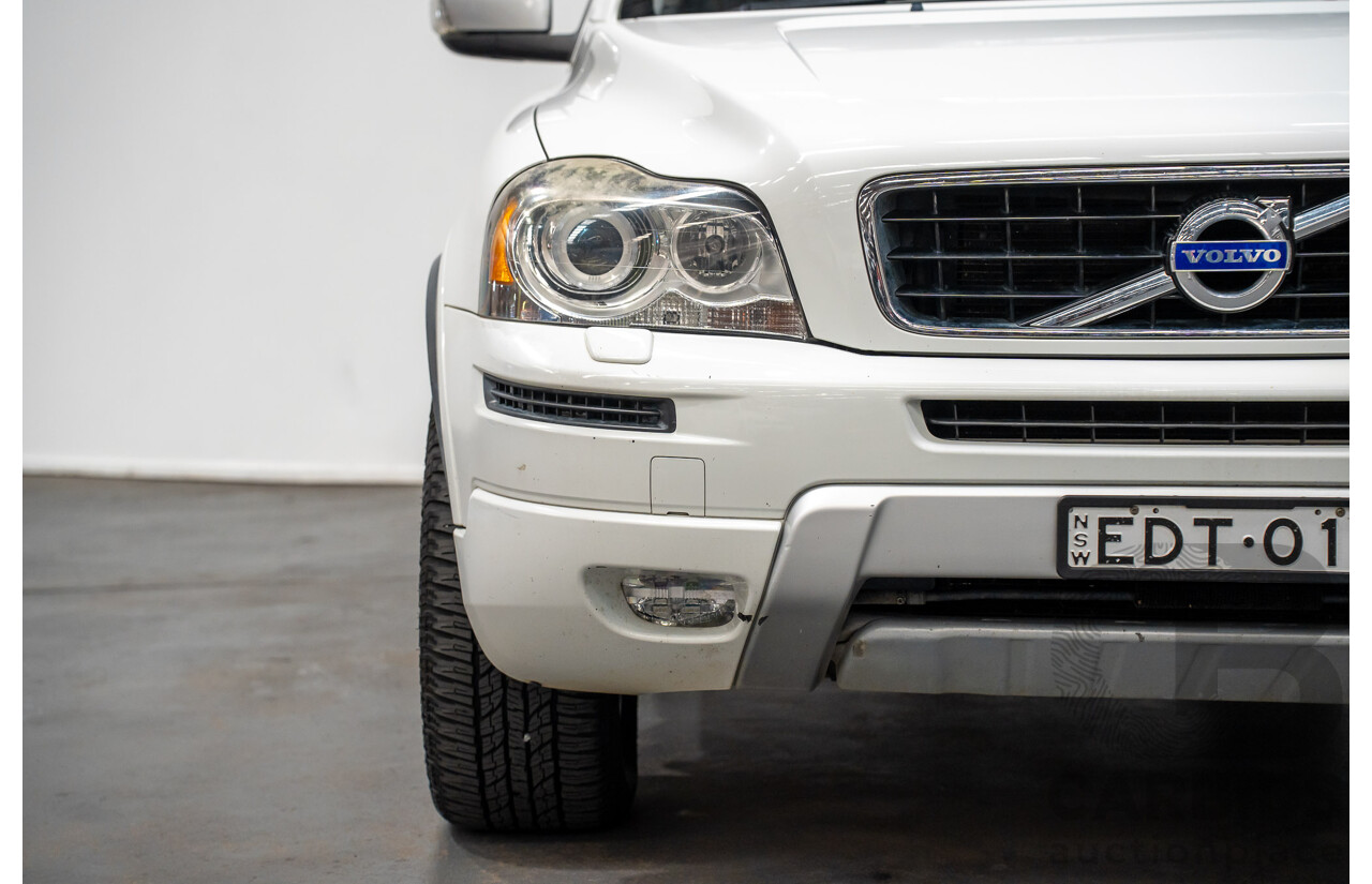 7/2014 Volvo XC90 D5 R-Design (AWD) MY14 4d Wagon White Turbo Diesel 2.4L -7 Seats