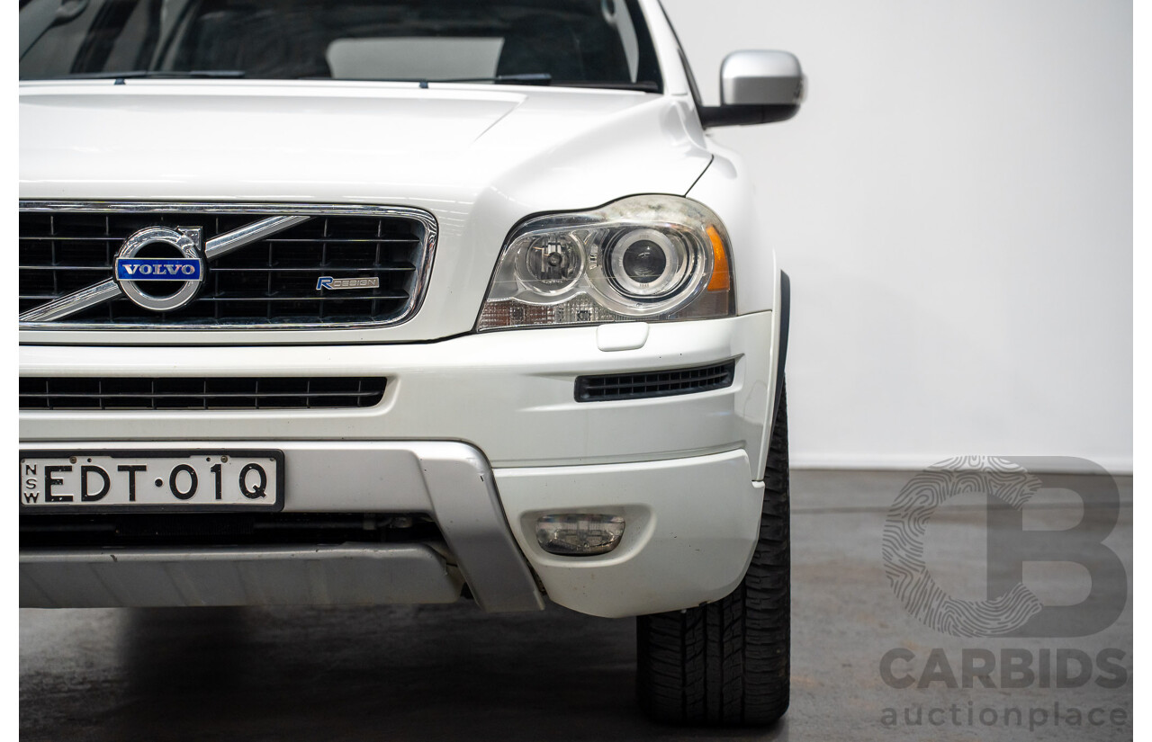 7/2014 Volvo XC90 D5 R-Design (AWD) MY14 4d Wagon White Turbo Diesel 2.4L -7 Seats