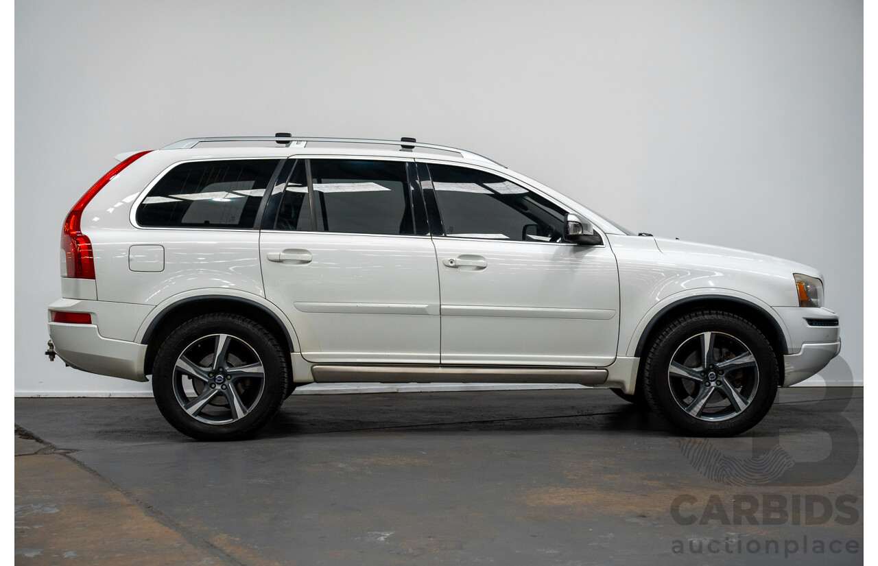 7/2014 Volvo XC90 D5 R-Design (AWD) MY14 4d Wagon White Turbo Diesel 2.4L -7 Seats