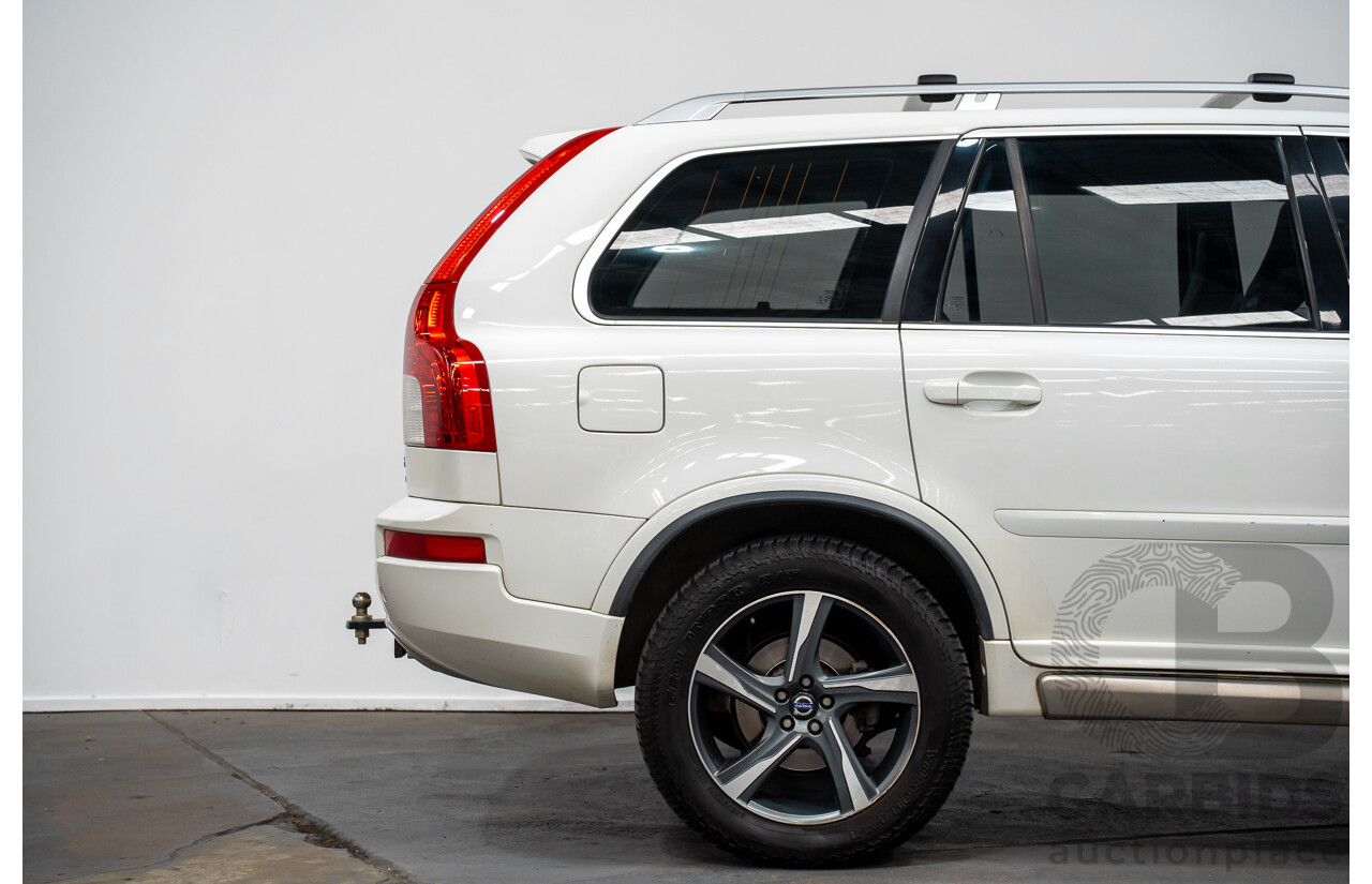 7/2014 Volvo XC90 D5 R-Design (AWD) MY14 4d Wagon White Turbo Diesel 2.4L -7 Seats