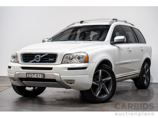 7/2014 Volvo XC90 D5 R-Design (AWD) MY14 4d Wagon White Turbo Diesel 2.4L -7 Seats