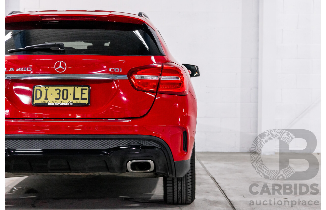 03/2016 Mercedes-Benz GLA 200d (FWD) X156 MY16 4d Wagon Jupiter Red Turbo Diesel 2.1L