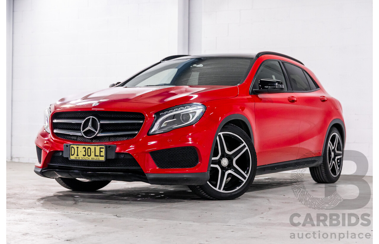 03/2016 Mercedes-Benz GLA 200d (FWD) X156 MY16 4d Wagon Jupiter Red Turbo Diesel 2.1L