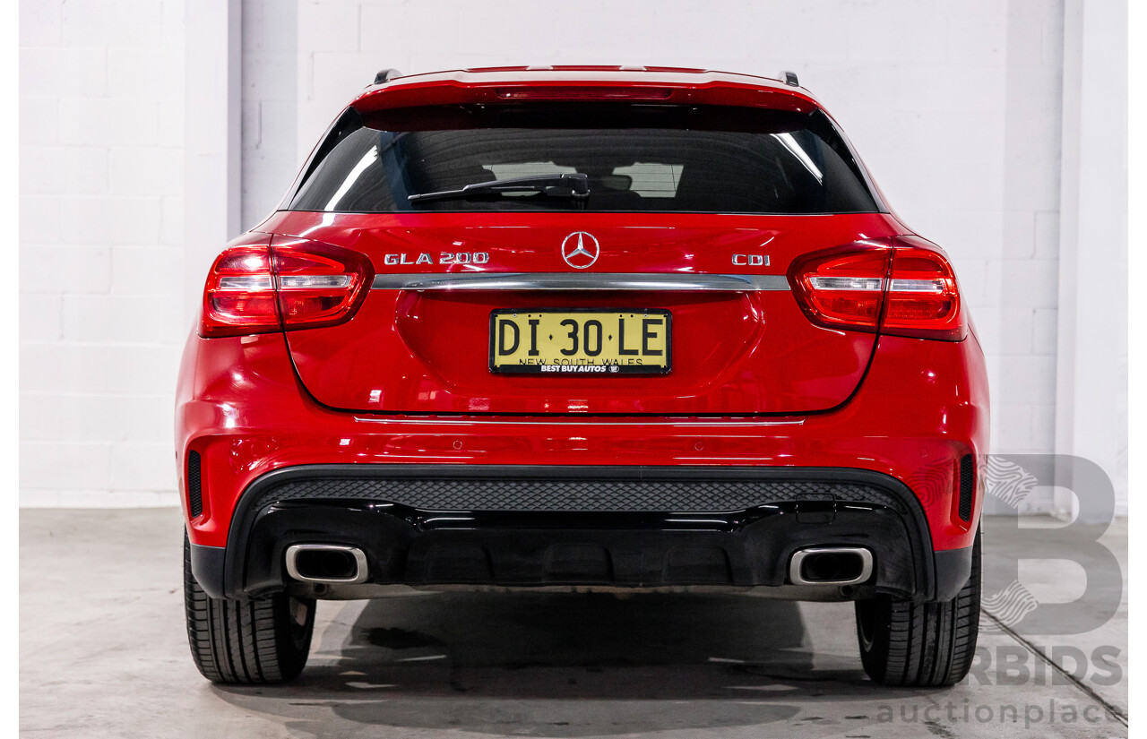 03/2016 Mercedes-Benz GLA 200d (FWD) X156 MY16 4d Wagon Jupiter Red Turbo Diesel 2.1L