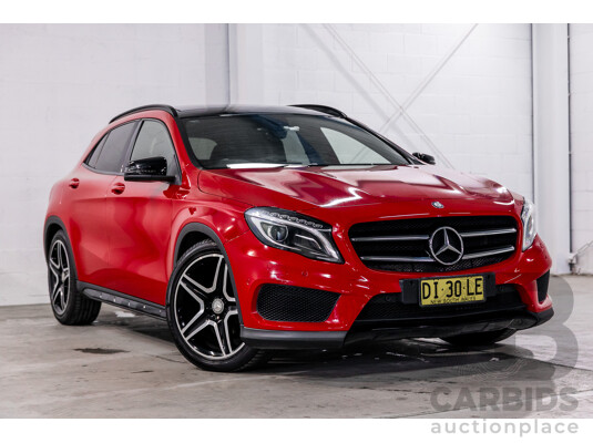 03/2016 Mercedes-Benz GLA 200d (FWD) X156 MY16 4d Wagon Jupiter Red Turbo Diesel 2.1L