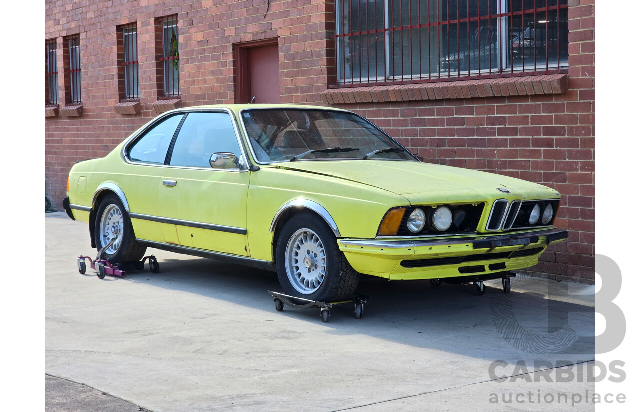 4/1977 BMW 633 CSi E24 2d Coupe Golf Yellow 3.2L