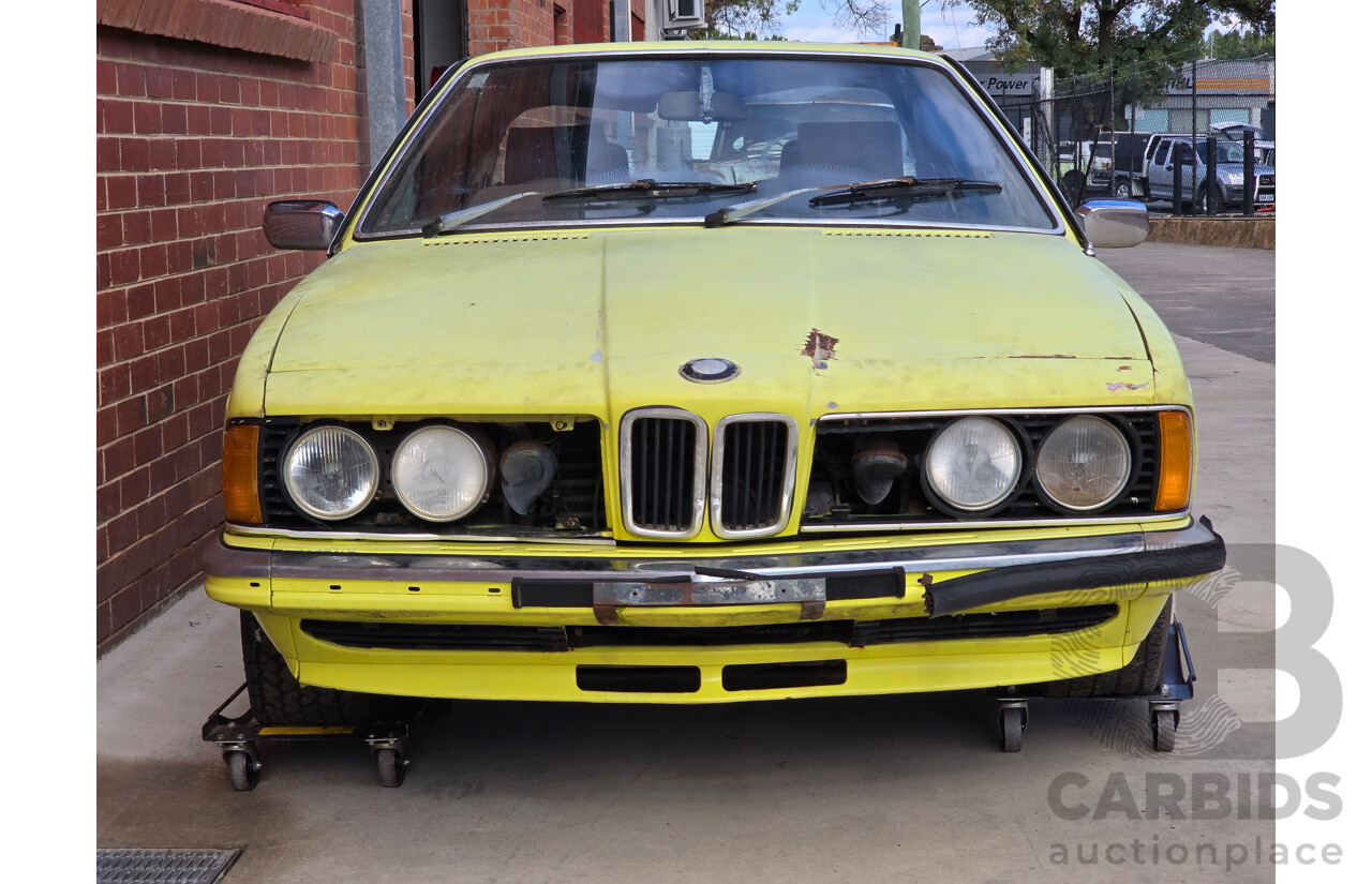 4/1977 BMW 633 CSi E24 2d Coupe Golf Yellow 3.2L