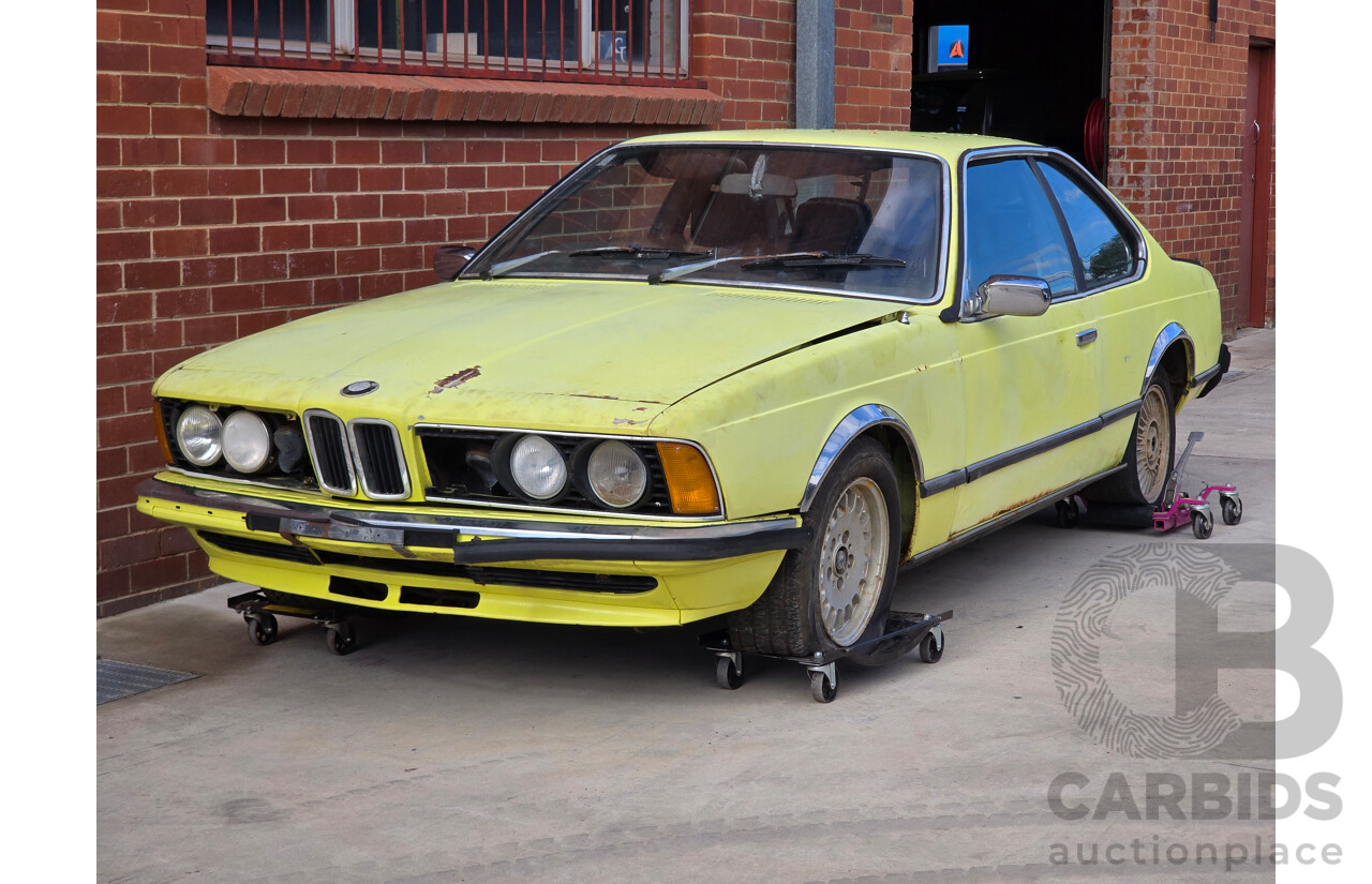 4/1977 BMW 633 CSi E24 2d Coupe Golf Yellow 3.2L