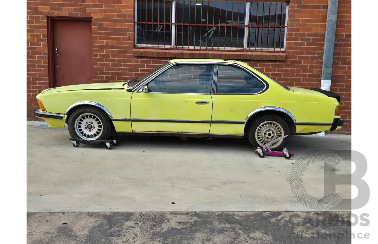 4/1977 BMW 633 CSi E24 2d Coupe Golf Yellow 3.2L