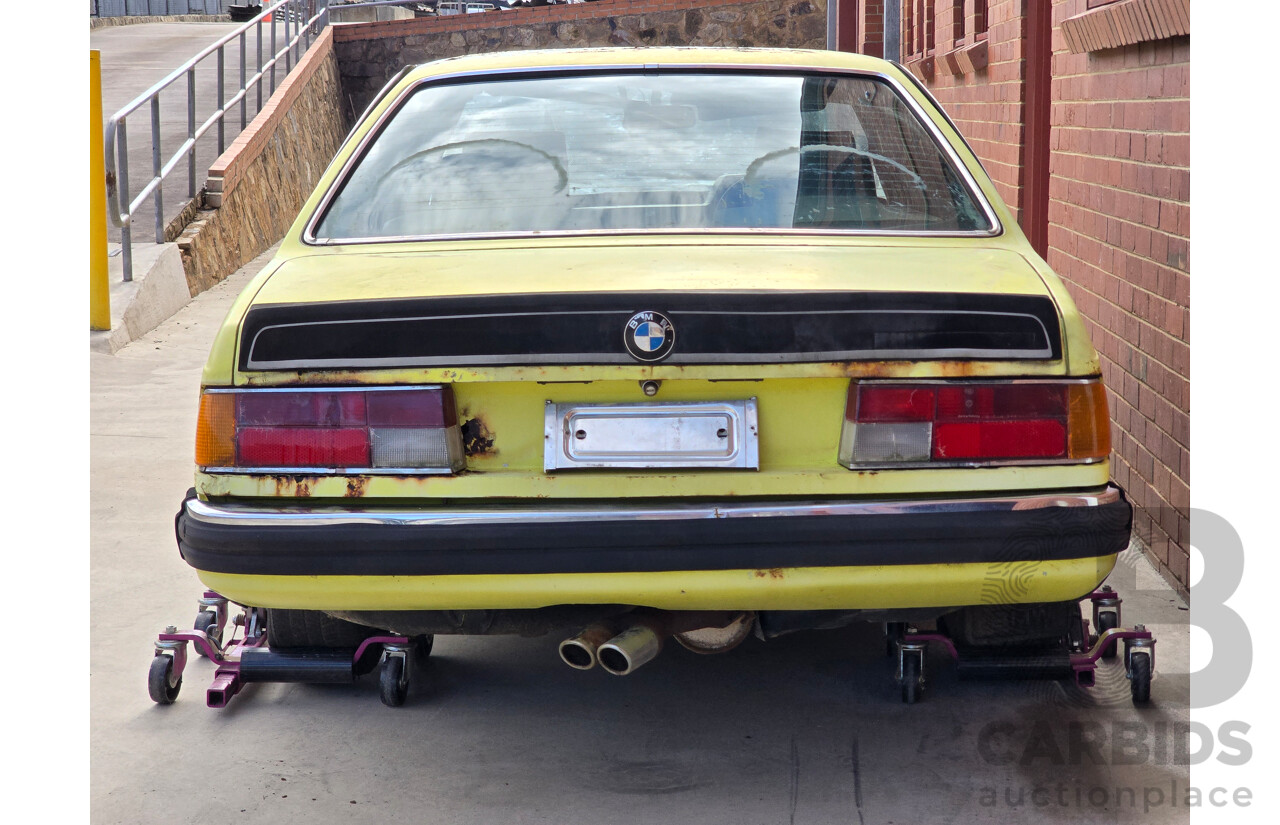 4/1977 BMW 633 CSi E24 2d Coupe Golf Yellow 3.2L