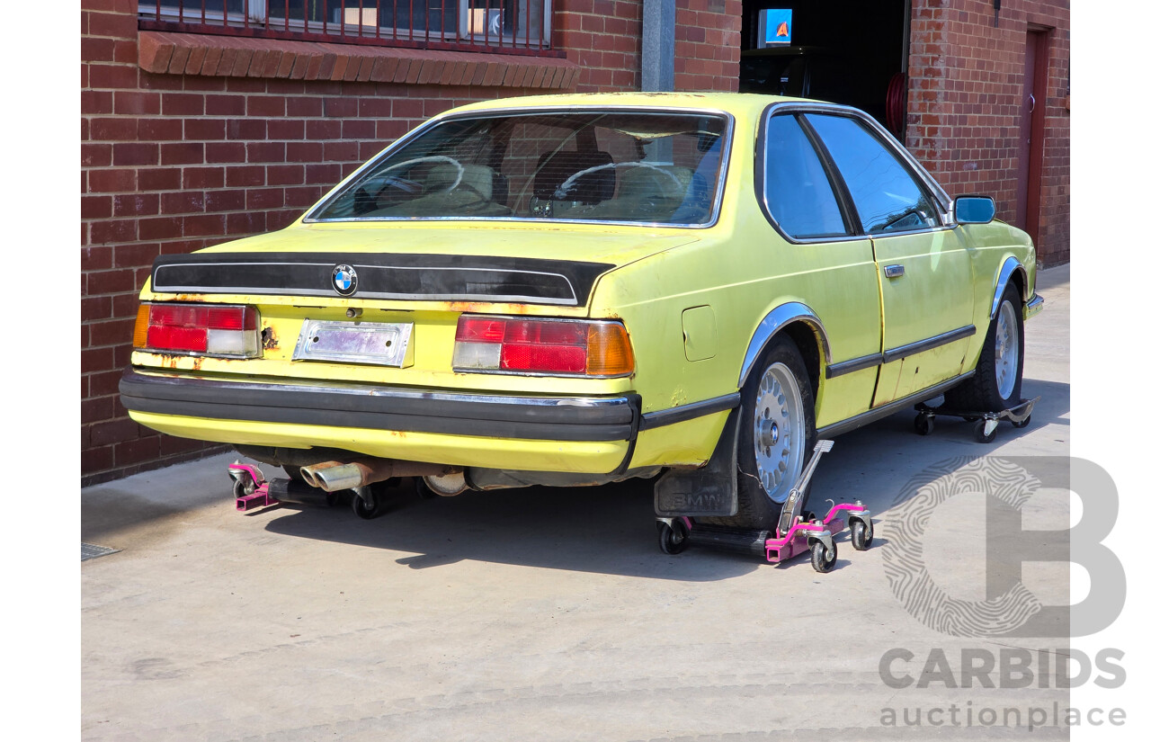 4/1977 BMW 633 CSi E24 2d Coupe Golf Yellow 3.2L