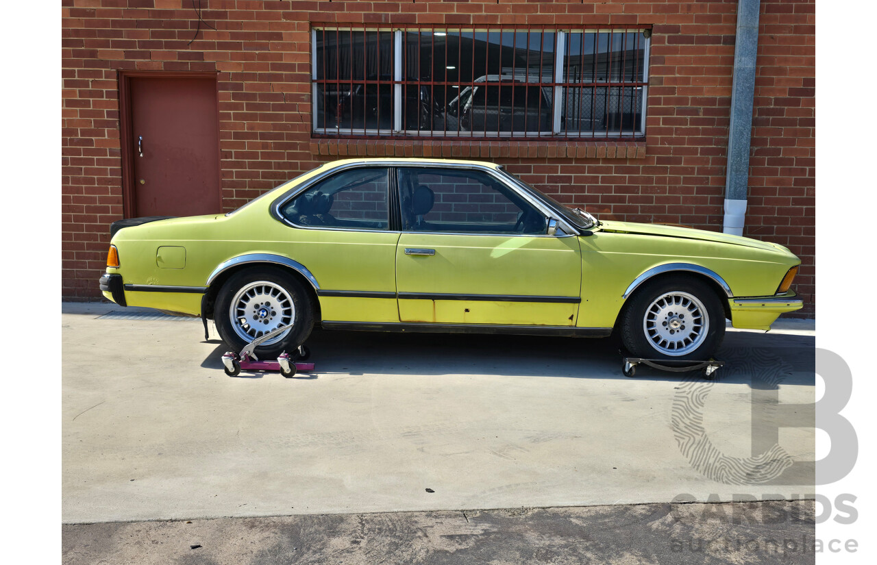 4/1977 BMW 633 CSi E24 2d Coupe Golf Yellow 3.2L