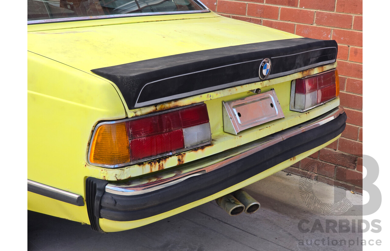 4/1977 BMW 633 CSi E24 2d Coupe Golf Yellow 3.2L