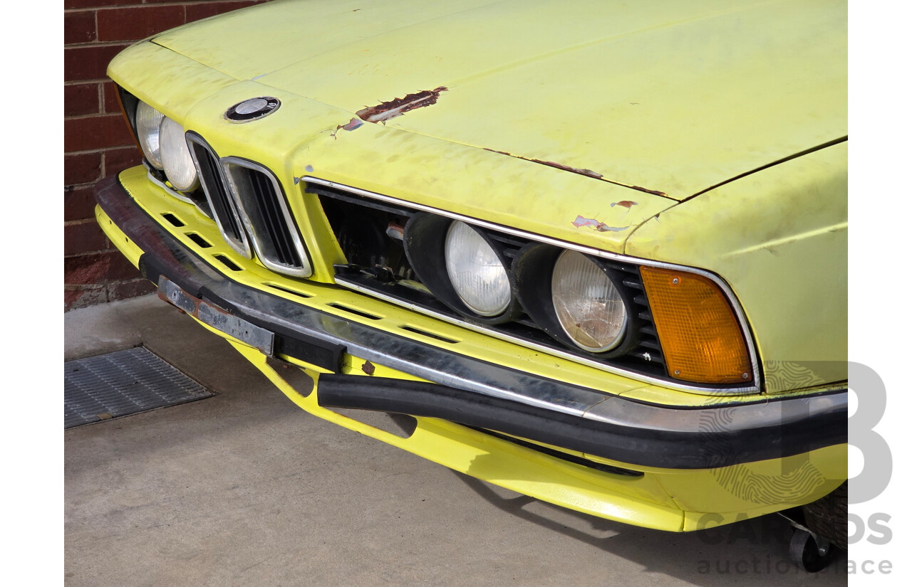 4/1977 BMW 633 CSi E24 2d Coupe Golf Yellow 3.2L