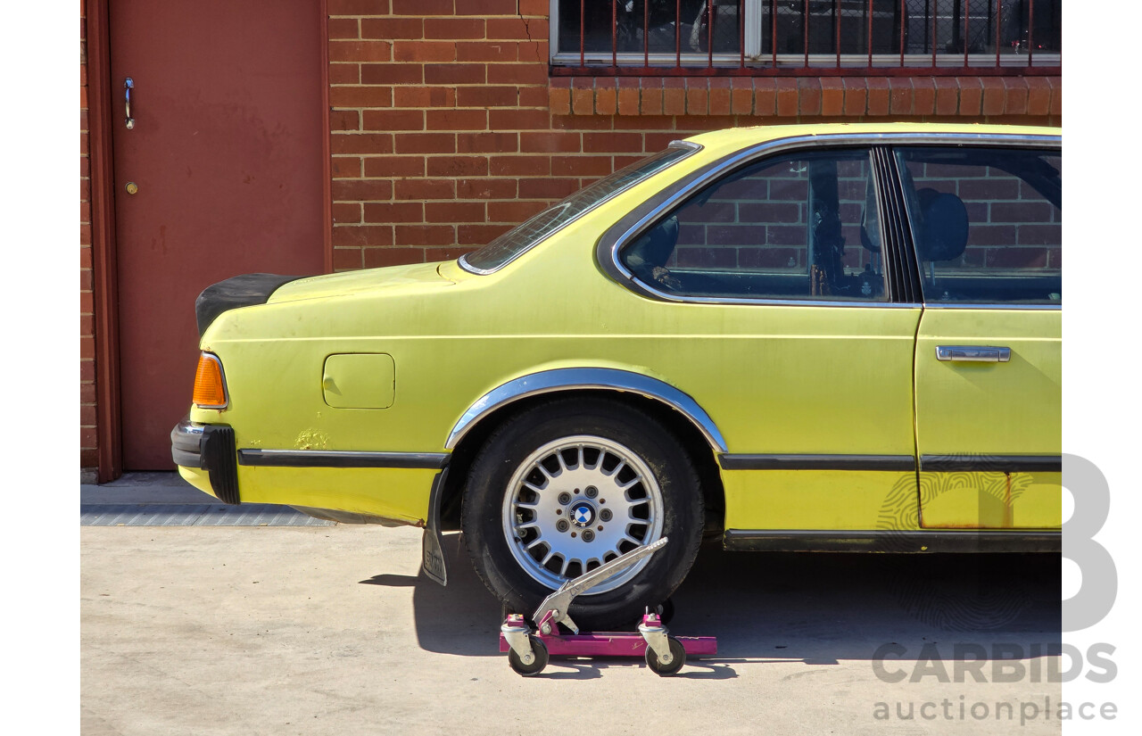 4/1977 BMW 633 CSi E24 2d Coupe Golf Yellow 3.2L