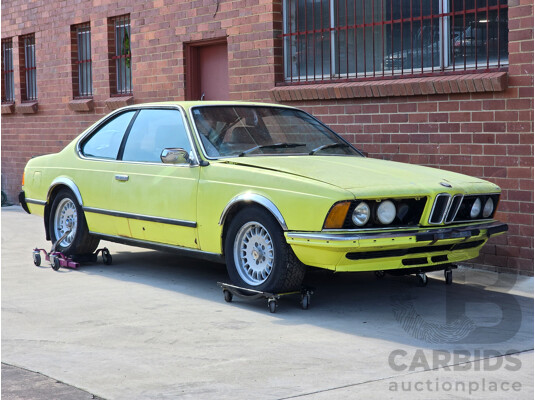 4/1977 BMW 633 CSi E24 2d Coupe Golf Yellow 3.2L