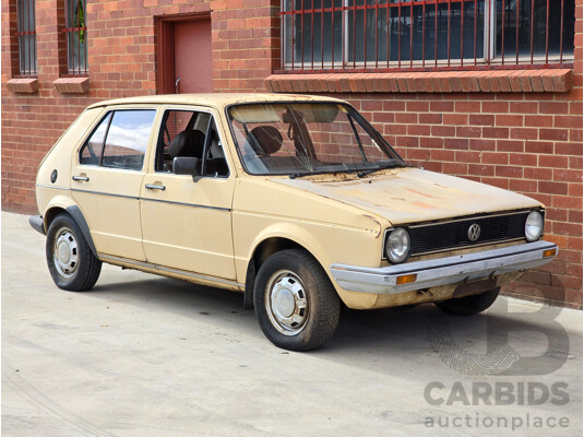 6/1979 Volkswagen Golf GLD Mk1 4d Hatchback Sunbrite Yellow Diesel 1.5L