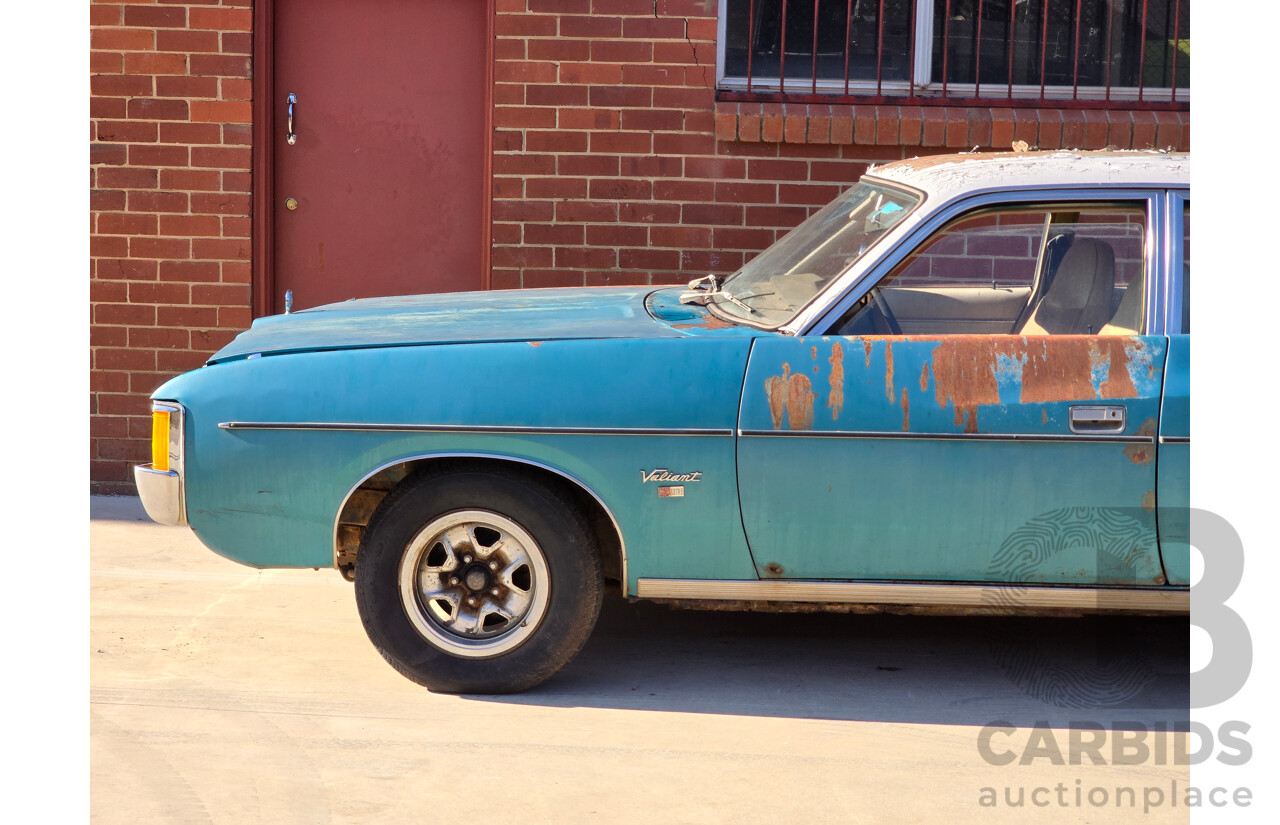 9/1976 Chrysler Valiant VK Regal 4d Sedan Crystal Turquoise V8 5.2L