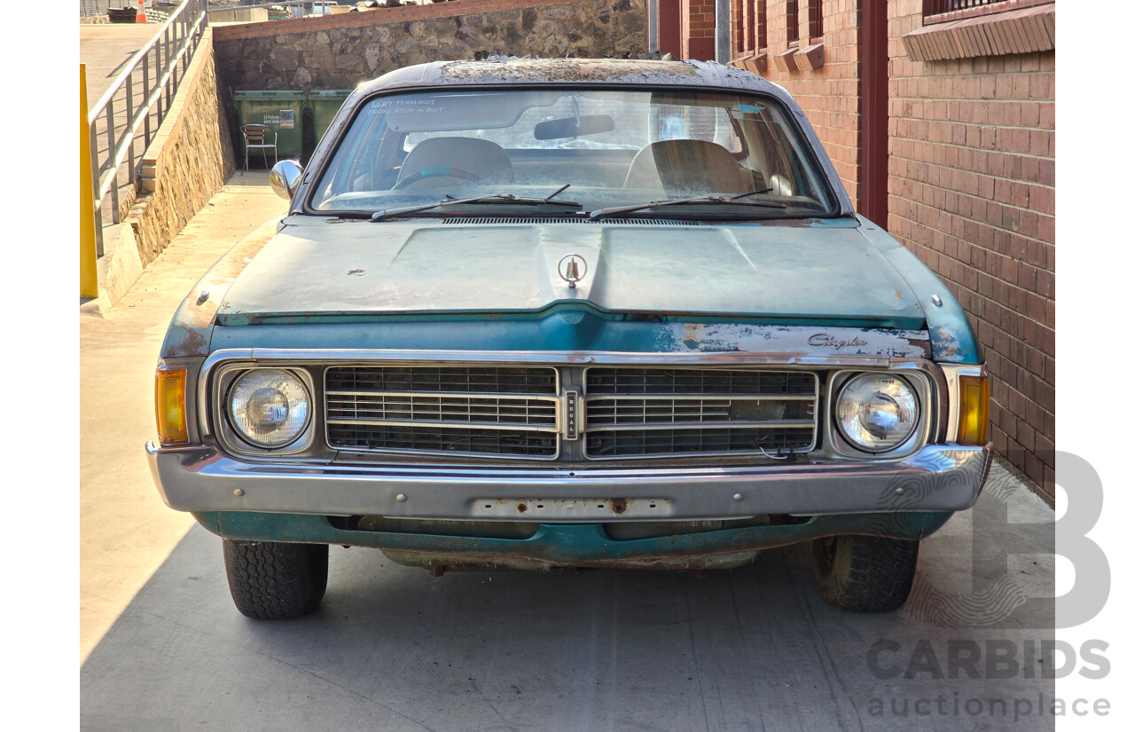 9/1976 Chrysler Valiant VK Regal 4d Sedan Crystal Turquoise V8 5.2L