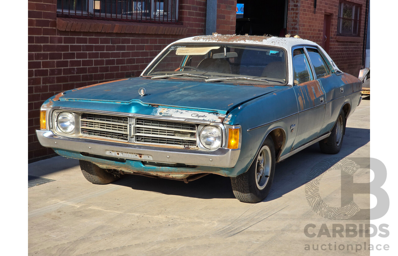 9/1976 Chrysler Valiant VK Regal 4d Sedan Crystal Turquoise V8 5.2L