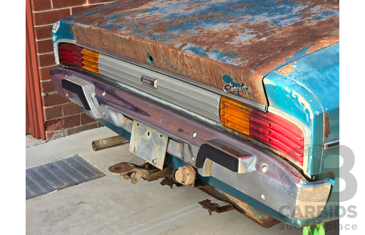 9/1976 Chrysler Valiant VK Regal 4d Sedan Crystal Turquoise V8 5.2L