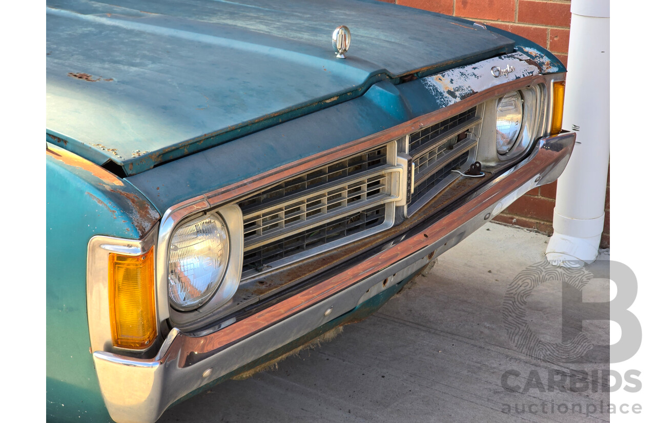 9/1976 Chrysler Valiant VK Regal 4d Sedan Crystal Turquoise V8 5.2L