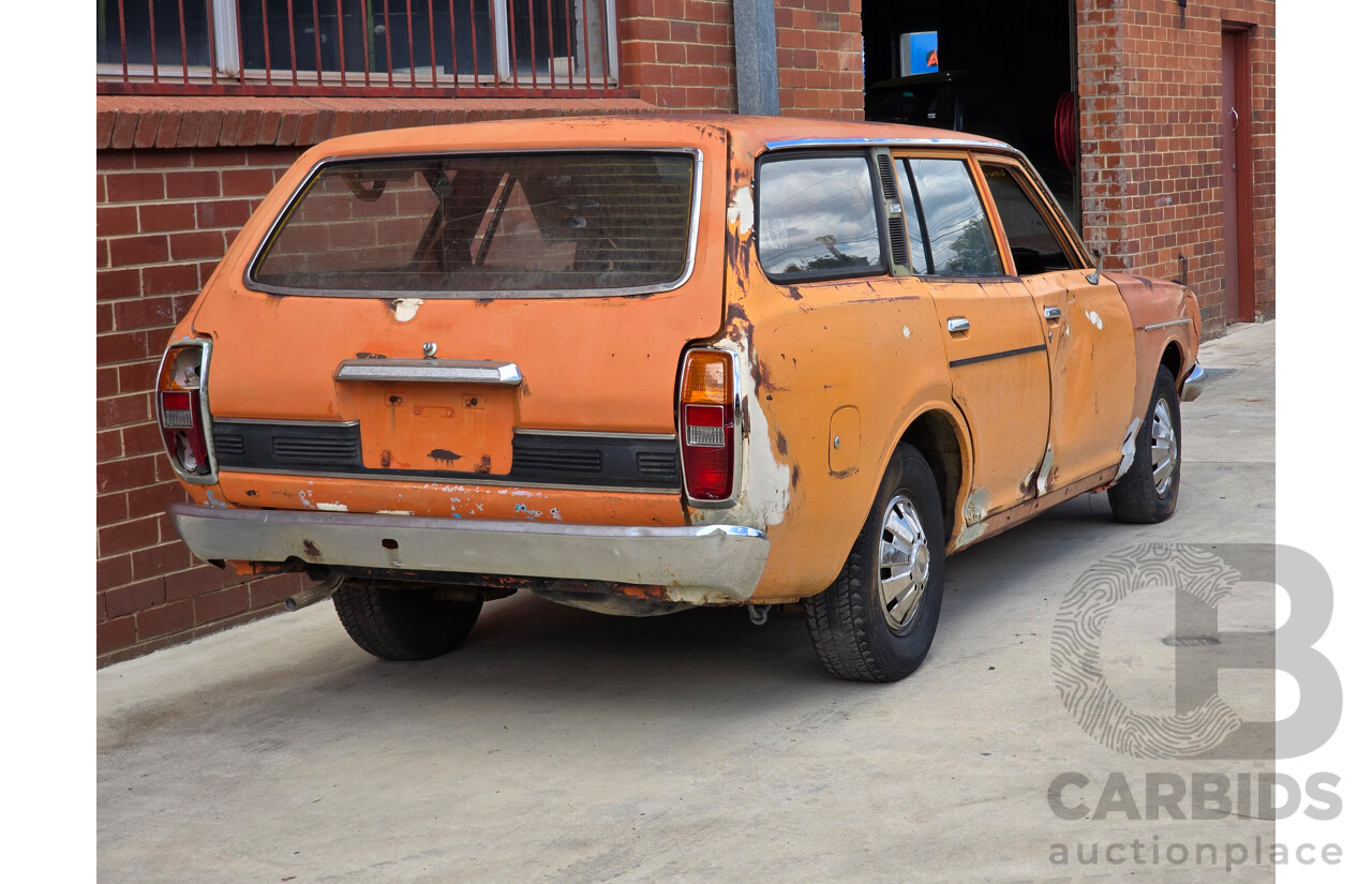 7/1974 Datsun 180B GX P610 4d Wagon Orange 1.8L